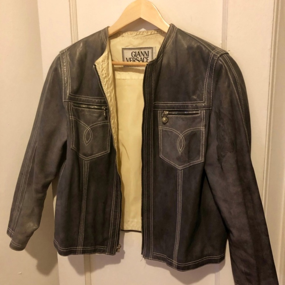 Gianni Versace Vintage Leather Jacket